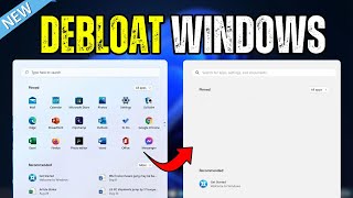 How to Debloat Windows 11/10⚡in 2024 With few EASY CLICKS !!