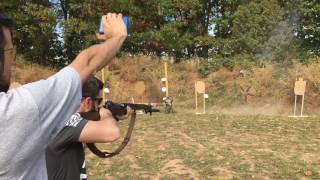 Sam shooting the Texas Star with M1 Garand