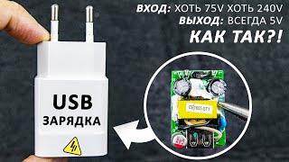 Как работает зарядка телефона? Обратноходовой блок питания. Самое понятное объяснение!