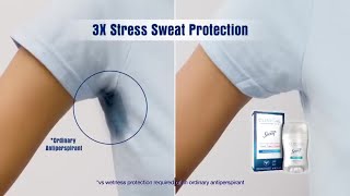 Secret Deodorant Get 3X Stress Sweat Protection with Secret Clinical Secret works