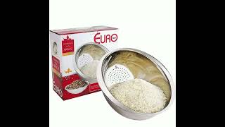 Escorredor Lavador De Arroz Macarrão Aço Inox