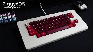 Jacky Lab Piggy 60% | Alu Plate | Oooolong Switches Sound Test