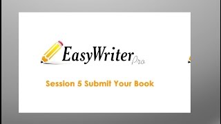 Session 5 Submit Your Book