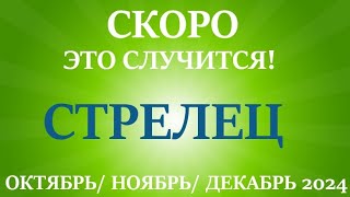 СТРЕЛЕЦ ♐таро прогноз на ОКТЯБРЬ, НОЯБРЬ, ДЕКАБРЬ 2024🌷 4  триместр года! Главные события периода!