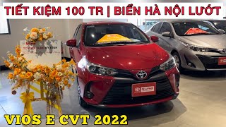 ✅ Bán Toyota Vios 1.5E CVT 2022 cũ lướt màu đỏ| Siêu mới| Chạy hơn 2 vạn, biển Hà Nội