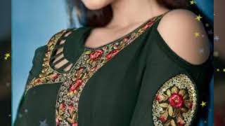 gorgeous and stylish /Embroidery/ and /gota Patti/ work neck design|fashion style