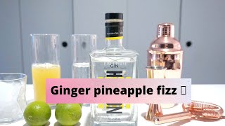 Ginger pineapple fizz 🍍