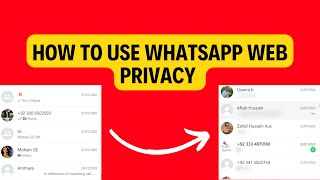 How to Blur your WhatsApp Web Chats on Screen