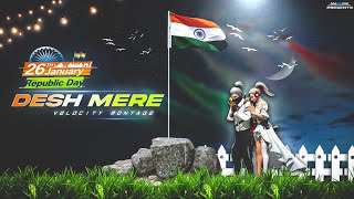 Desh Mere 🇮🇳❤️ Free Fire Montage | Free Fire Velocity Montage | Happy Republic day | MadBoiz Yt