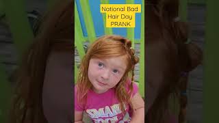 National Bad Hair Day PRANK | Adventures of 3 Gingers #shorts