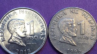 1996 Pilipinas 1 Piso - Jose Rizal Philippines 1 Peso