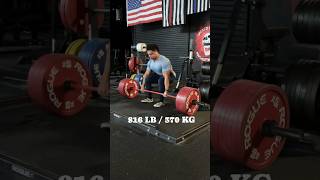 816lb deadlift: He's heating up 🔥