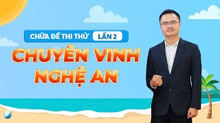 Chữa đề thi thử lần 2 Chuyên đại học Vinh Nghệ An 2023-2024 | Thầy Đỗ Văn Đức