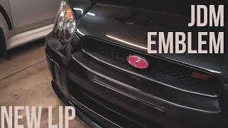 2005 SUBARU STI FRONT LIP INSTALL+JDM EMBLEM !!!