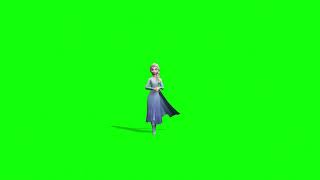 Elsa Frozen 2 Stand Talk - Green Screen