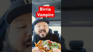 Trying Birria Vampiros!! #shorts #birria #trending #foodreview #tacos