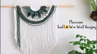 TUTORIAL | Macrame Sunflower Wall Hanging| HOANGOAIO | DIY