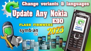 Update Nokia E90 Firmwere 2023  Change Veriants Languages#Nokiasymbianupdate