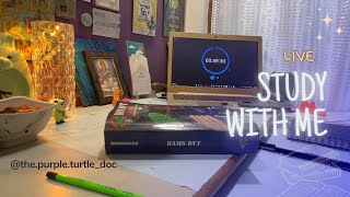 Real-time Study With me 📚✍️ | Live ▶️| 2hrs | No Breaks🚫| No Music 🔇 | #neetpg #inicet #fmge