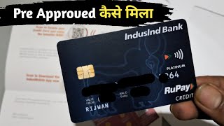 indusind Rupay Credit Card Apply Without income Proof | indusind Credit Card Lifetime Free Unboxing