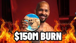 ANDREW TATE JUST BURNED $150M CRYPTO!! $DADDY COIN!! ANDREW TATE IS CRASHING SOLANA