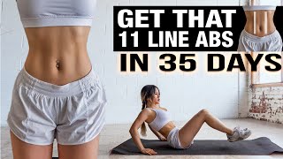 Abs Workout 🔥Get that 11 Line Abs in 35 days