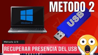 ✅  Solución pendrive metodo 2 de 3 Mi PC no Reconoce Discos Extraibles o USB |solución 2