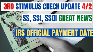 FINALLY! Third Stimulus Check Update *SS SSI SSDI PAYMENT DATE*