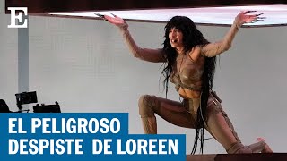 El susto de Loreen durante su ensayo para la semifinal de Eurovisión 2023 | EL PAÍS