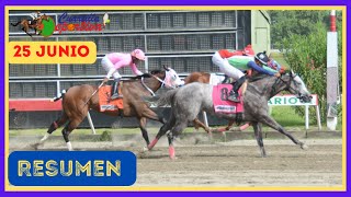 ✅RESUMEN 📽 martes 25 JUNIO 2024, carreras caballos🏇 en el V Centenario💰