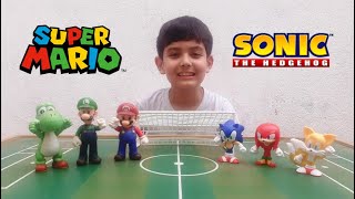 Canal do Gu ! - Mario x Sonic - Futebol de Bonecos