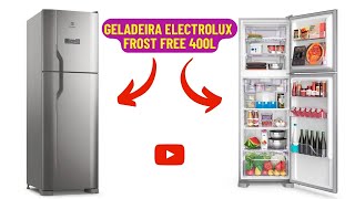 NOVA Geladeira Electrolux Frost Free / 400L Efficient Turbo - Freezer Duplex Inox Look (DFX44)