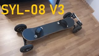 Best Electric Mountainboard/Longboard - SYL-08 V3 Version Electric Off Road Skateboard REVIEW