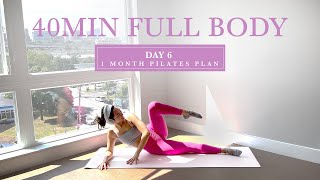 DAY 6 - 1 Month At Home Pilates Plan // 40MIN Hourglass Full Body // madeleineabeid