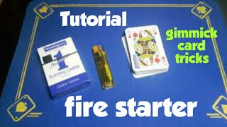 Gimmick card trick REVEALED/ "FIRE STARTER"