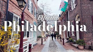 [4K] Strolling Through History: Exploring Elfreth's Alley in Philadelphia