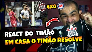 💥⚽REACT: CORINTHIANS 4X0 ARGENTINO JÚNIORS /TIMÃO ATROPELA E FICA A 1 VITÓRIA DA CLASSIFICAÇÃO.