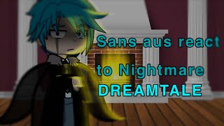 Some Sans aus react to DREAMTALE | eng | esp | Nightmare | Part 1 | READ⬇️