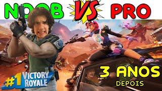 PEDRO MAIA jogando FORTNITE  3 anos DEPOIS | noob vs pró