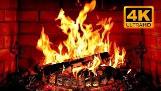 🔥 Cozy Fireplace 4K (12 HOURS). Fireplace with Crackling Fire Sounds. Crackling Fireplace 4K