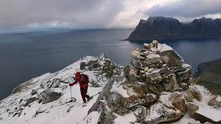 Hiking in Lofoten, Norway. Oktober 2020