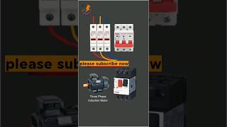 Three phase induction motor controlling with fuses, MCB and MPCB29 #viral #electrical #shorts #iti