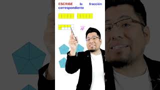 Ejemplo de como identificar una fracción impropia en diagramas y representar como fracción mixta