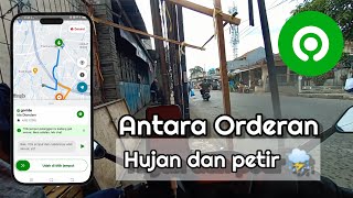 Ketika Orderan Sedang Deras, Tiba-tiba Hujan Disertai Petir ⛈️ | Live onbid Bandung