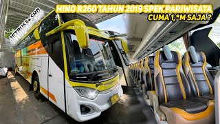 DIJUAL BUS HINO R260 TAHUN 2019 EX PARIWISATA SIAP DIPINANG CUMA 1,*M AJA?