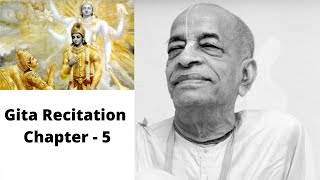 Bhagavad Gita Recitation Chapter 5 // By ISKCON Founder Acharya Srila Prabhupada