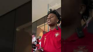 Ishowspeed REACTS To MOROCCO VS PORTUGAL MATCH #short #shorts #ishowspeed