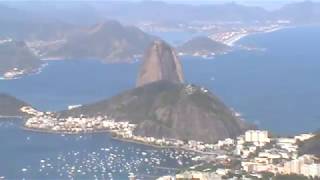 Cristo Redentor Rio de Janeiro visão panorâmica lado esquerdo