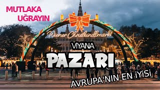 AVUSTURYA VİYANA'DA YENİ YIL/RATHAUS/WEINACHTSMARKT/4k