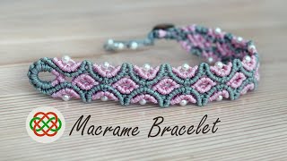 Kiss of Spring Macramé Bracelet NEW Pattern Tutorial